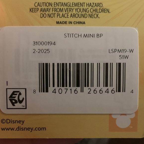 Disney Stitch Floral Blue Backpack - Picture 5 of 5